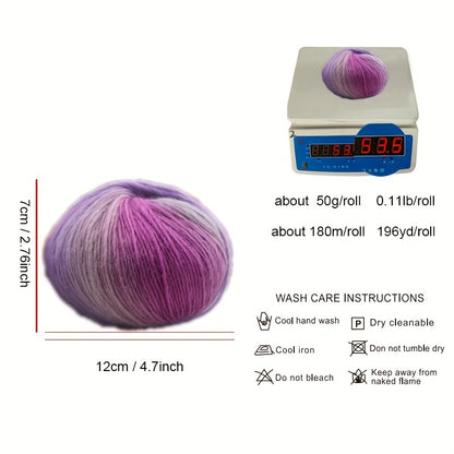 3pcs 5.29oz/3pcs High Quality 100% Wool Colored Yarn Hand Knitting Yarn Crochet Yarn Crocheting For Scarf Shawl Sweater