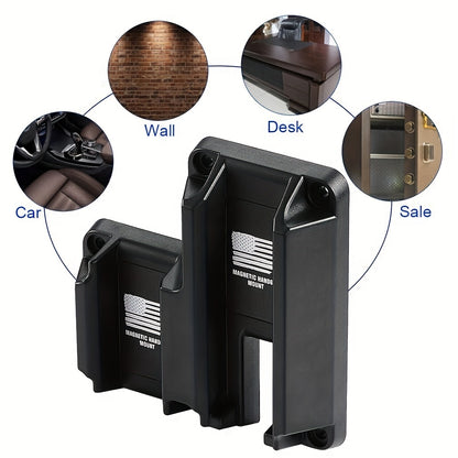 45 Lbs Rated Gun Magnet Mount & Holster: Quick Draw & Secure Storage for Home, Office, Car