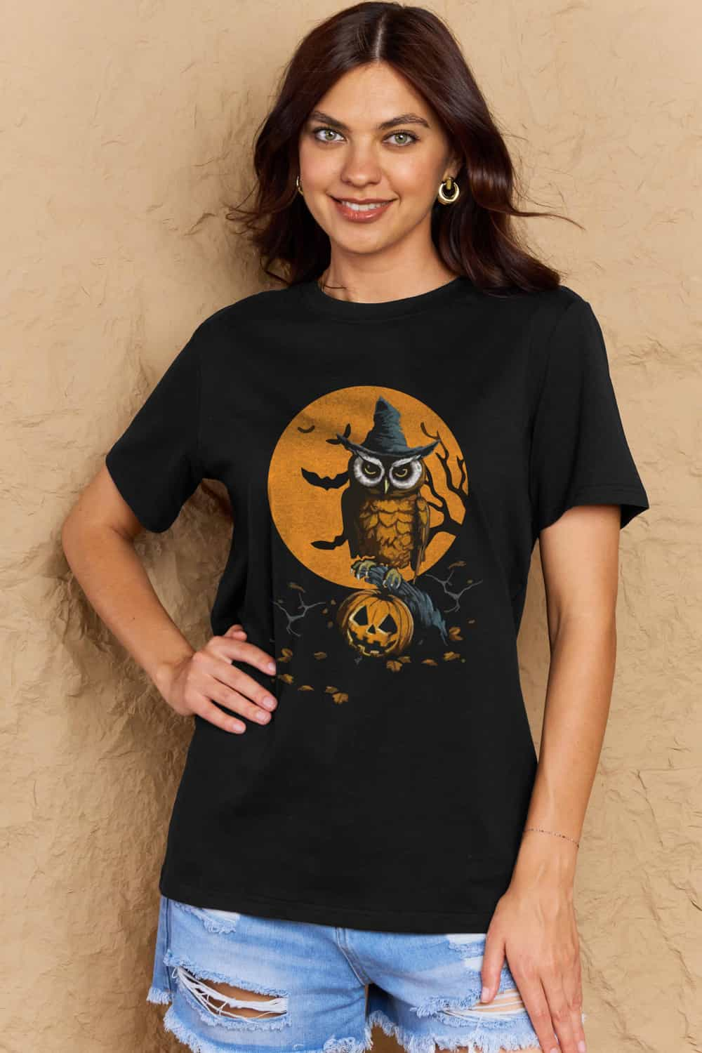 Simply Love Full Size Holloween Theme Graphic Cotton T-Shirt