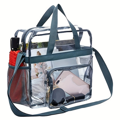 Stylish and Spacious Clear Crossbody Bag for Women - Perfect for Concerts, Sports, and Festivals