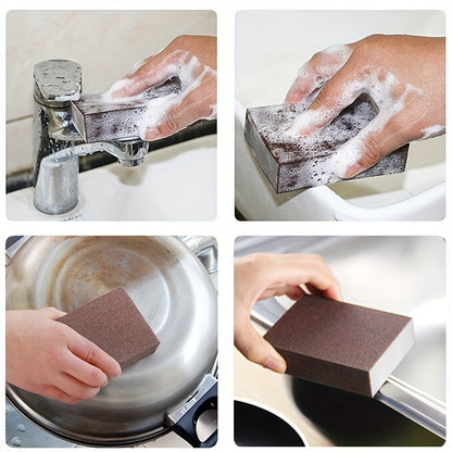 3pcs Diamond Sponge Eraser for Descaling and Cleaning - Silicon Carbide Brush for Stovetop, Pot, and RV Kitchen Tools