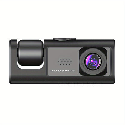 2-In-1 1080P Dash Cam For Cars: IR Night Vision, Loop Recording, 2 IPS Screen - Car DVR Camera