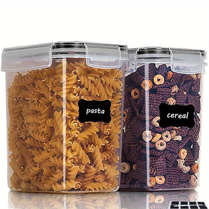 2/6pcs Airtight Food Storage Containers 54oz/1.6L Plastic BPA Free PP Material Kitchen Pantry Containers For Sugar, Flour, Baking, Dishwasher Safe