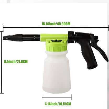 Adjustable Foam Cannon for Garden Hose - Easy to Use and Convenient for Car Washing and Soap Spraying