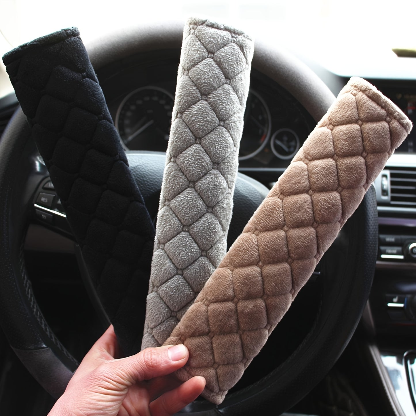 Stay Safe and Comfortable with Plush Auto Seat Belt Covers