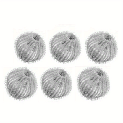 6Pcs Pet Hair Remover - Reusable Lint Remover Balls for Washing Machines - Get Rid of Pet Hair on Clothes Easily!