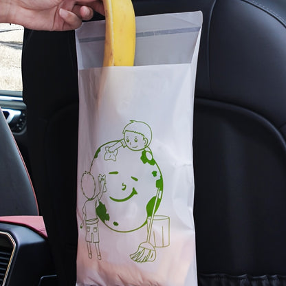 60pcs Stickable Car Garbage Bag - Portable, Disposable, and Environmentally Friendly