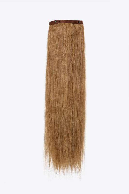 24" 130g #10 Queue de cheval cheveux humains raides