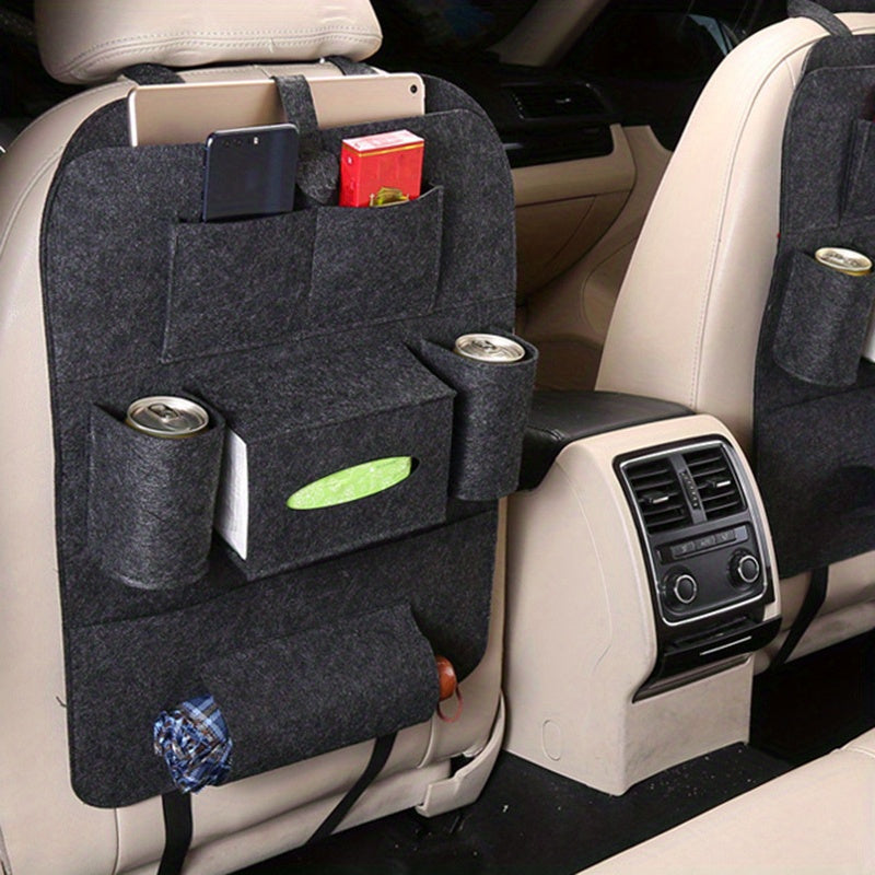 Upgrade Your Car with This All-in-One Rear Seat Organizer & Tablet Holder!