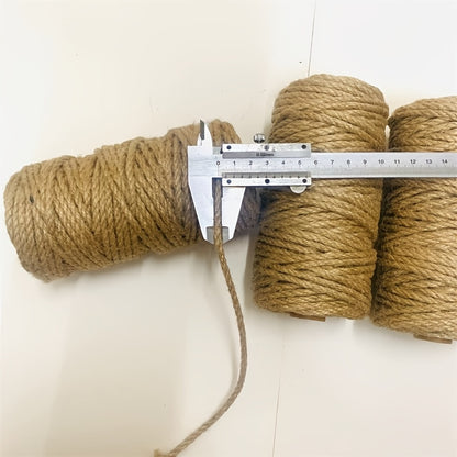 1 roll 164ft Jute Rope - Strong and Durable for Gift Wrapping, DIY Crafts, Gardening, Bundling, and Home Decor