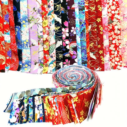 40pcs Precut Quilting Bronzing Fabric Cotton Craft DIY Handmade Doll Clothes - Perfect for Patchwork DIY Handmade Craft Sewing!