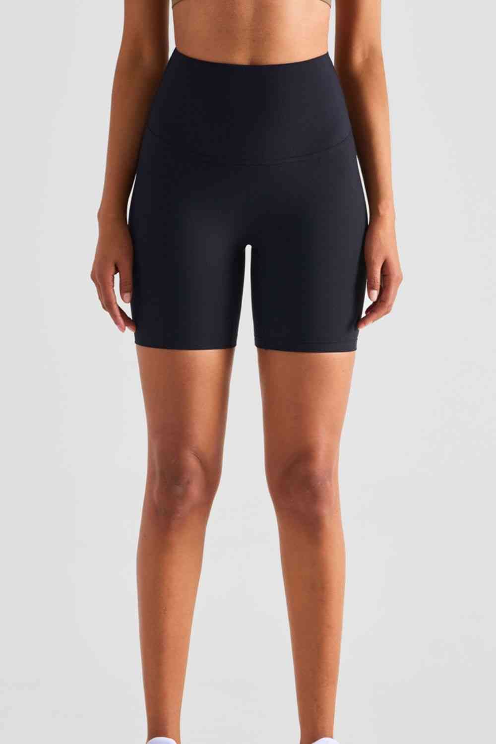 Wide Waistband Sports Shorts