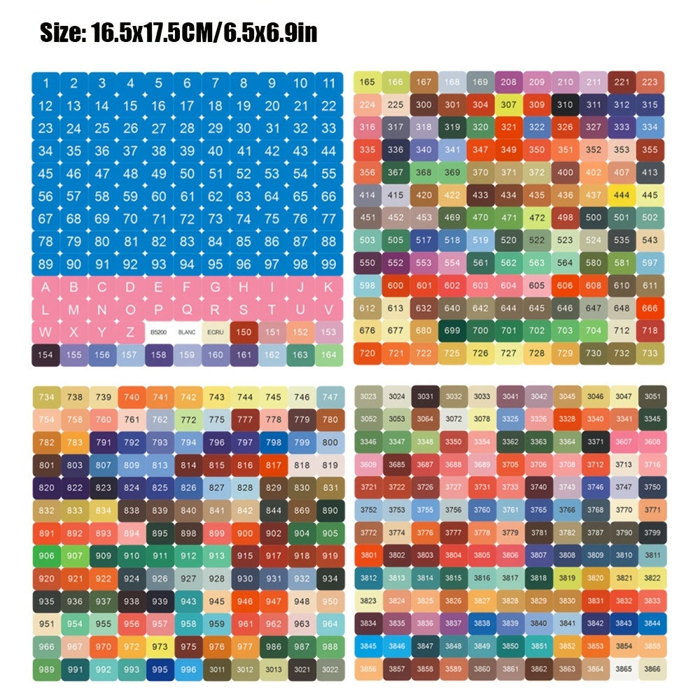 447 Colorful Diamond Painting Sticker Kit - Perfect for Cross Stitch and Mosaic Crafts!