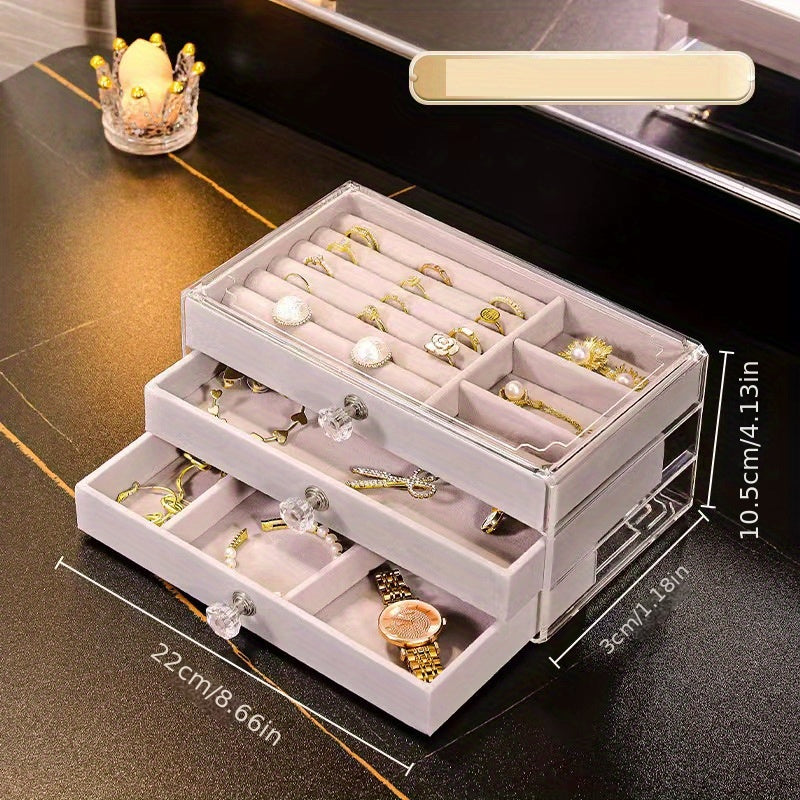 1pc Double Layer Leather Watch and Jewelry Storage Box with 12 Slots - Keep Your Valuables Organized and Secure