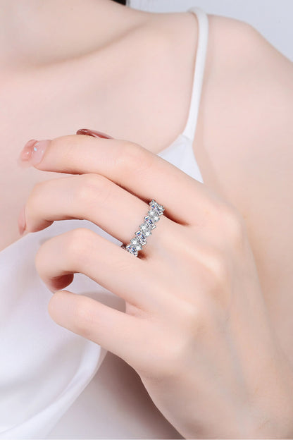 Bague Moissanite en argent sterling 925 Chasing Love