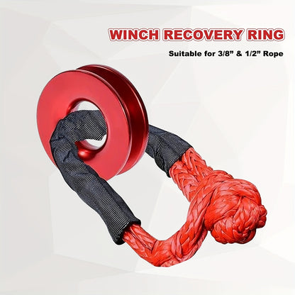 41000lbs Winch Snatch Recovery Ring - Perfect for ATV UTV SUV Truck Off-Road Vehicle Towing!