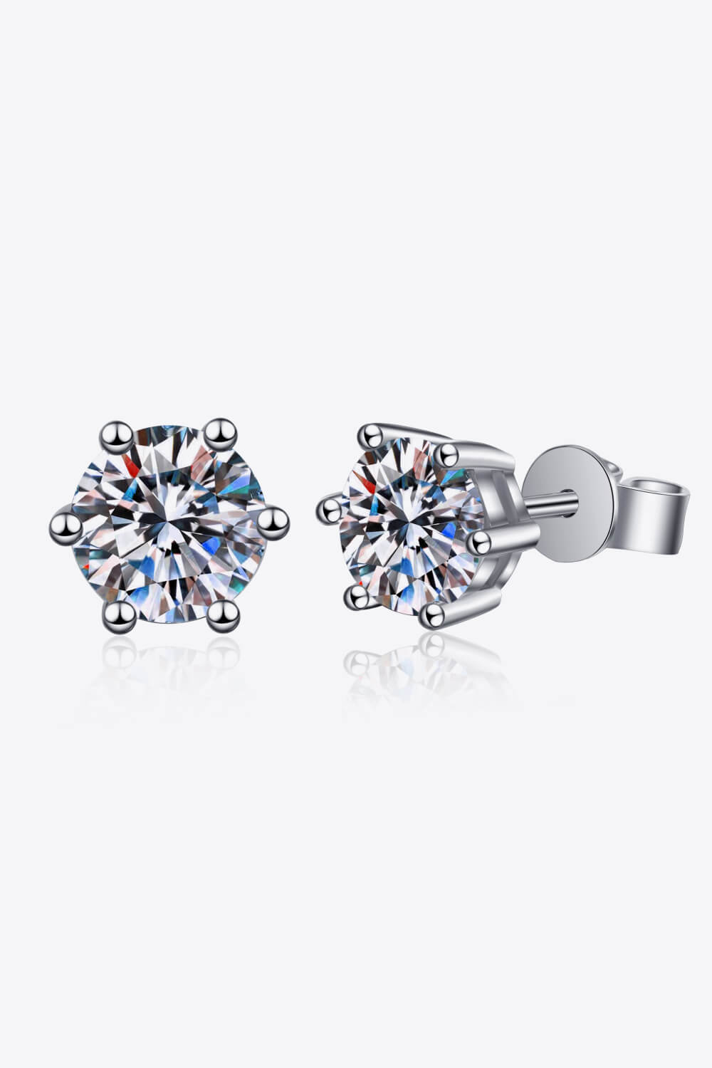 Boucles d'oreilles moissanite