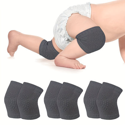 2pcs Baby Infant Toddler Soft Elastic Knee Elbow Brace Pads Cap, Anti-slip Crawling Safety Protector, Leg Cushion, 5 Colors Available