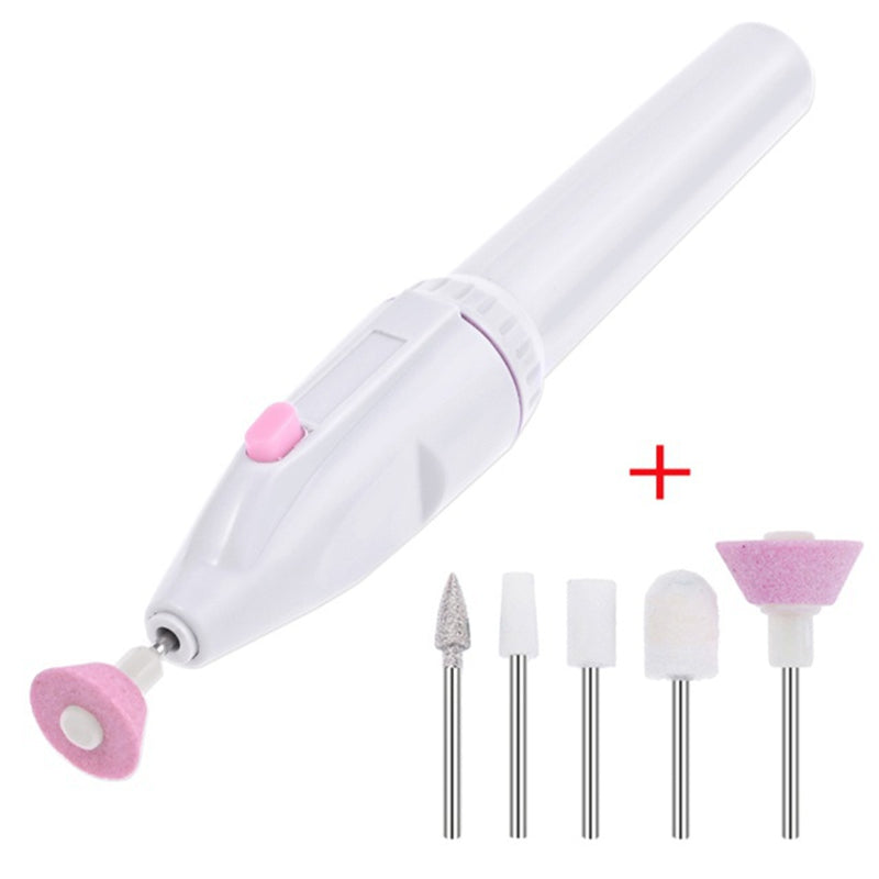 5-in-1 Electric Nail File Set for Professional Manicure and Pedicure Grooming