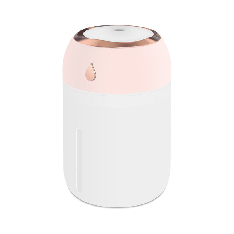 USB Portable Mini Humidifier - 220ml/330ml Cool Mist Humidifier for Bedroom, Travel, Office, and Home - Small and Convenient Humidifier for Improved Air Quality and Comfort