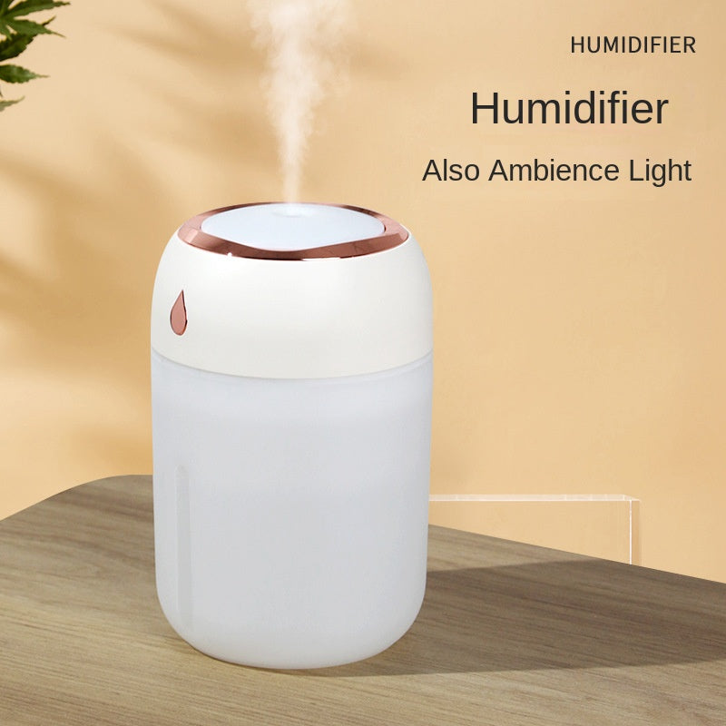 USB Portable Mini Humidifier - 220ml/330ml Cool Mist Humidifier for Bedroom, Travel, Office, and Home - Small and Convenient Humidifier for Improved Air Quality and Comfort