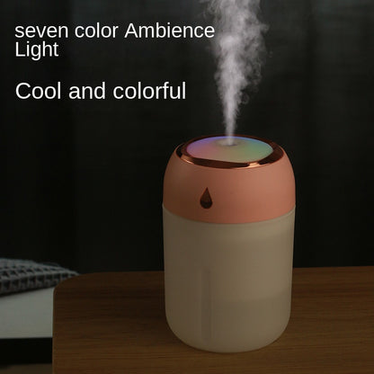 USB Portable Mini Humidifier - 220ml/330ml Cool Mist Humidifier for Bedroom, Travel, Office, and Home - Small and Convenient Humidifier for Improved Air Quality and Comfort