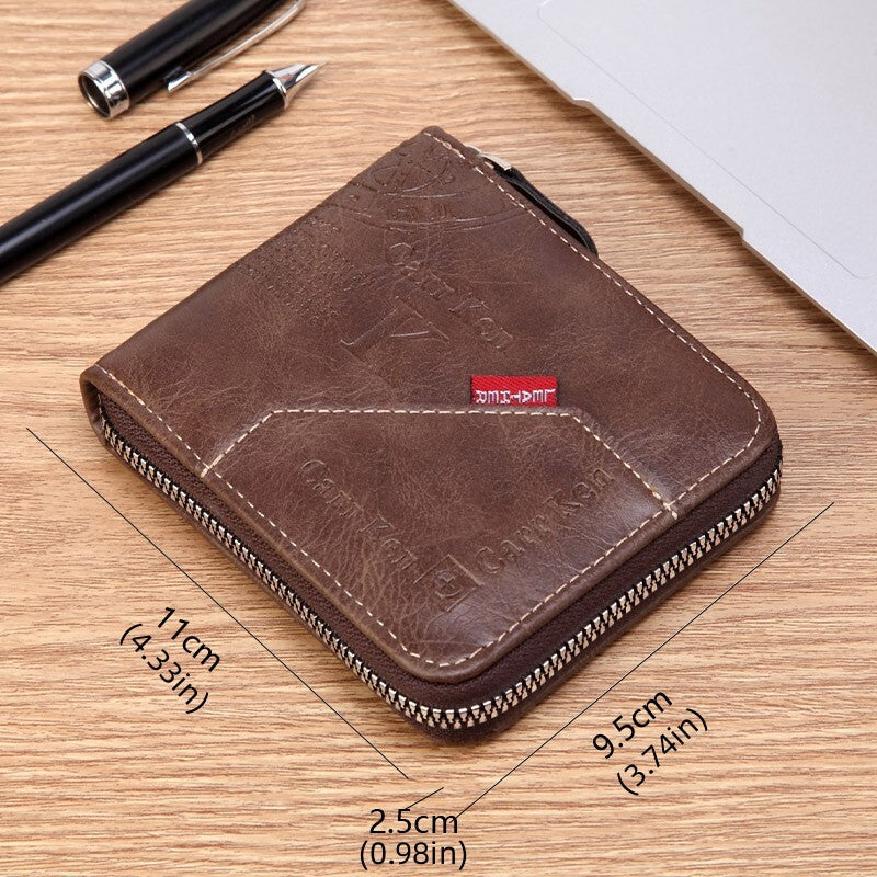 Stylish and Durable Men's Leather Wallet for Business and Travel