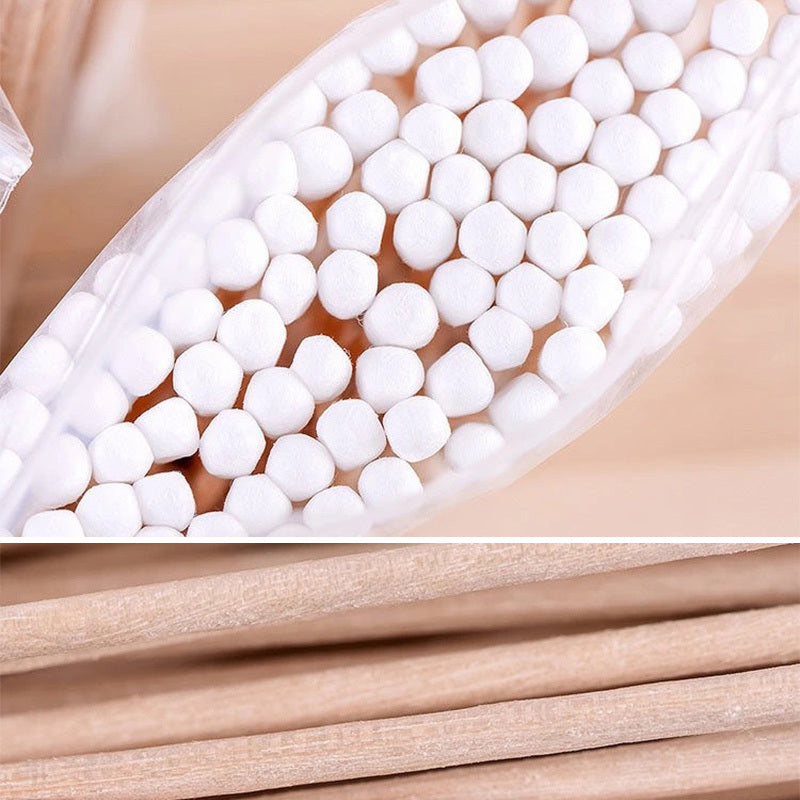 100pcs Swabs Disposable Double-headed Hygienic Cleaning  Swabs Household Makeup Remover Swabs