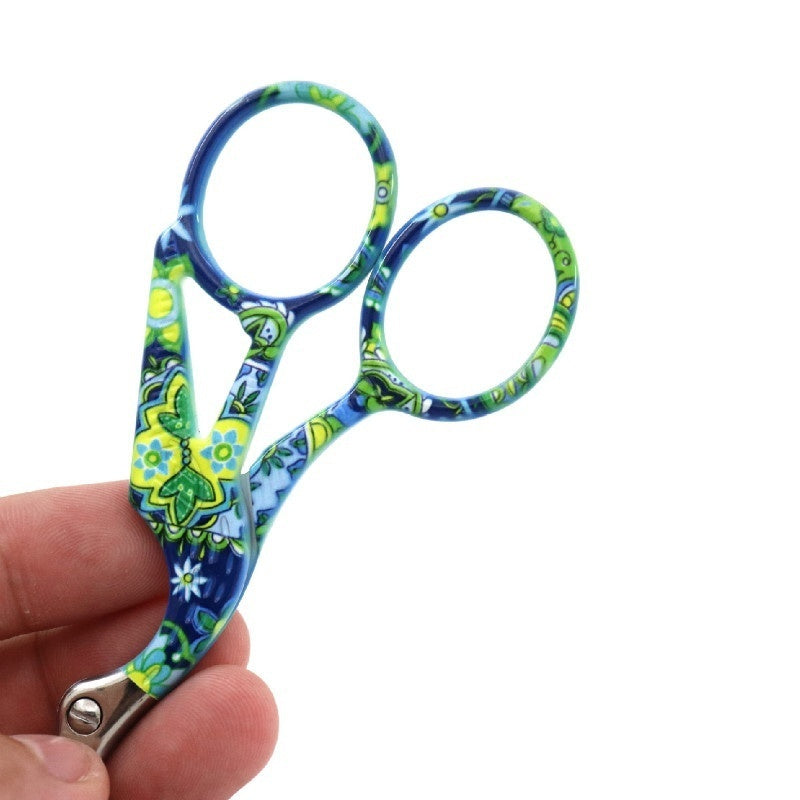 Stainless Steel Gilded Crane Scissors Retro Bird Scissors Yarn Scissors Cross Embroidery Thread Scissors