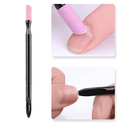 1 Pcs Quartz Stone Scrub Nail Cuticle Remover, Dead Skin Remover Nail Art Trimmer Polished Rods, Professional Nail Art Care Tool