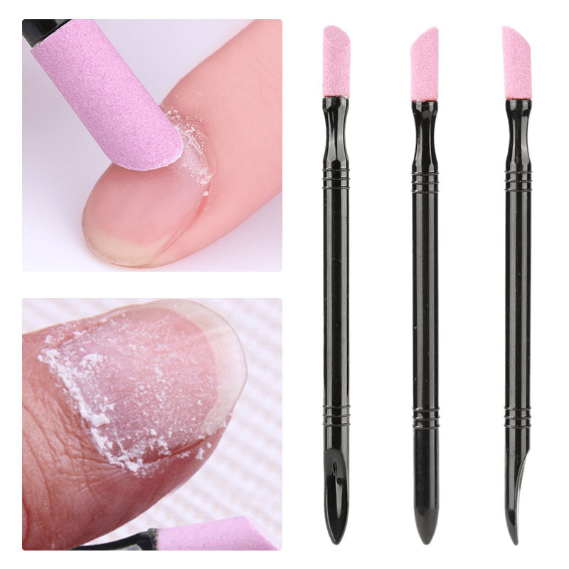 1 Pcs Quartz Stone Scrub Nail Cuticle Remover, Dead Skin Remover Nail Art Trimmer Polished Rods, Professional Nail Art Care Tool