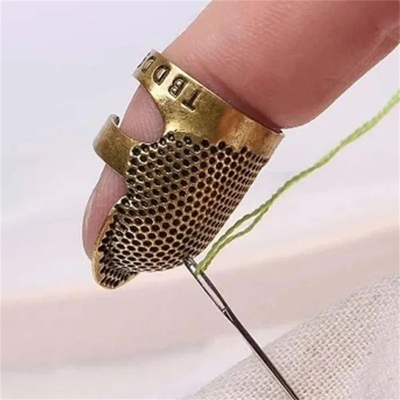 1pc Adjustable Finger Protector Thimble for Sewing, Embroidery, Stationery, Cards, and Envelopes - Protects Fingertips and Enhances Precision