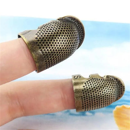 1pc Adjustable Finger Protector Thimble for Sewing, Embroidery, Stationery, Cards, and Envelopes - Protects Fingertips and Enhances Precision