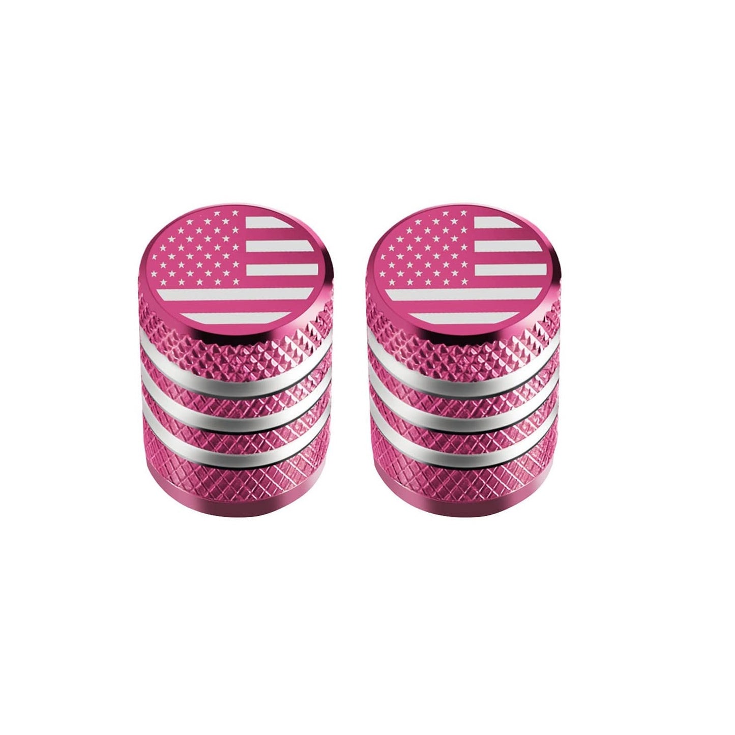 2pcs Tire Valve Stem Cap Cover, Tire Air Cap Metal With Plastic Liner Corrosion Resistant Leak-Proof American Flag For Car Truck Motorcycle Bike