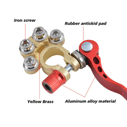 2pcs Quick Release 12V Battery Terminal Clamps for Easy Connections and Safe Charging