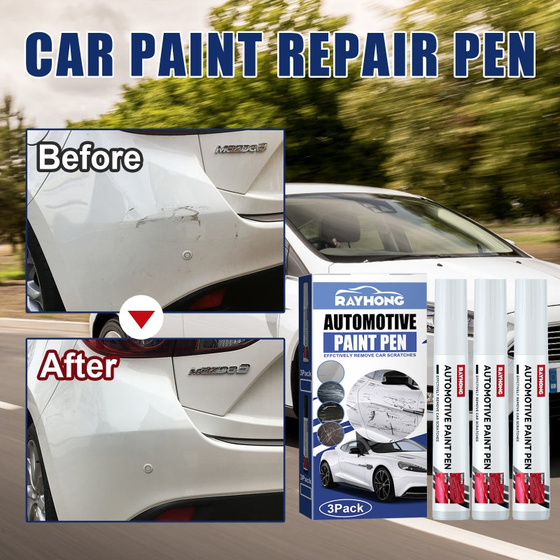 3PCS Car Touchup Pens: Restore Your Vehicle's Paint & Repair Scratches Instantly!