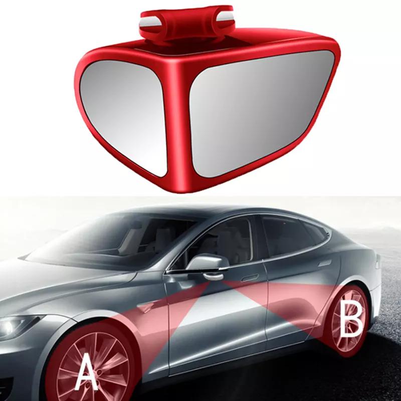 Espejo universal de punto ciego con rotación de 360 ​​grados para automóviles, camiones y SUV - Espejo retrovisor gran angular para observación de ruedas delanteras y traseras 