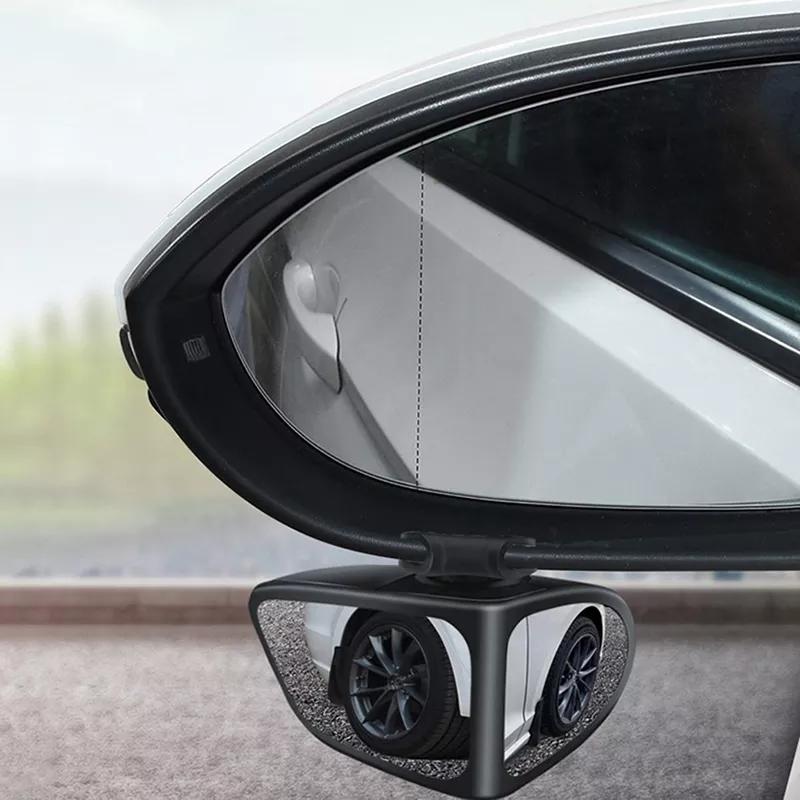 Espejo universal de punto ciego con rotación de 360 ​​grados para automóviles, camiones y SUV - Espejo retrovisor gran angular para observación de ruedas delanteras y traseras 