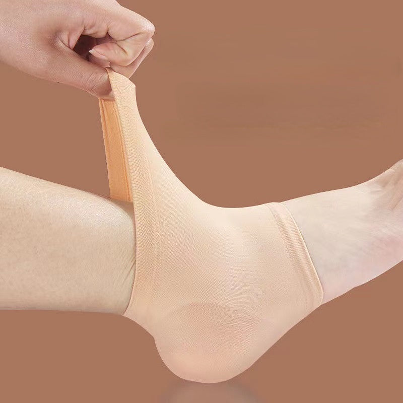 1 pair Moisturizing Heel Sleeves for Women and Men - Exfoliates, Softens, and Supports Heels