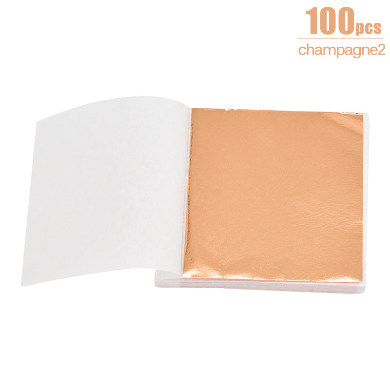 100 Sheets of Luxurious Foil Paper for DIY Art Crafts, Perfect for Birthday Parties & Dessert Decorations!