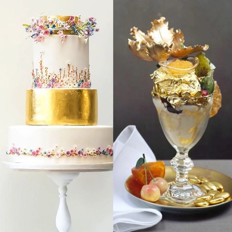 100 Sheets of Luxurious Foil Paper for DIY Art Crafts, Perfect for Birthday Parties & Dessert Decorations!