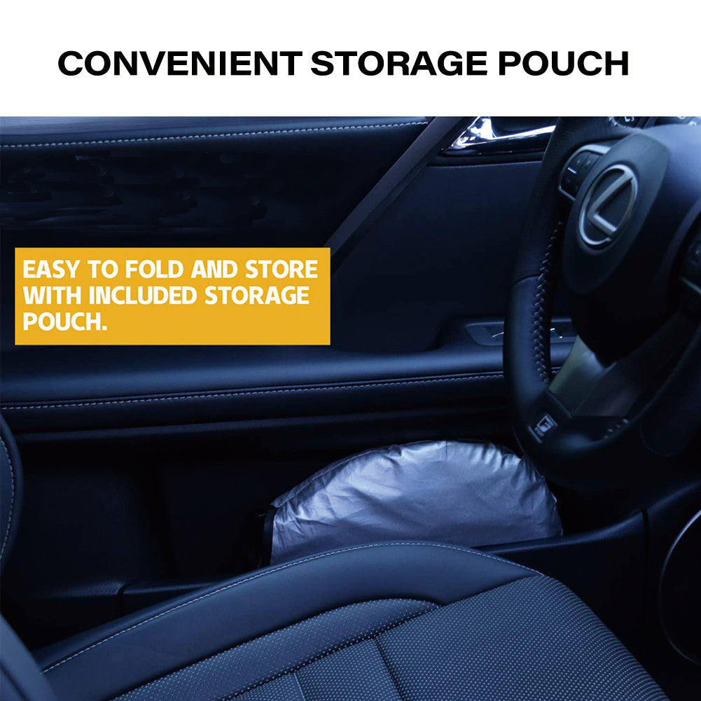 Upgrade Your Car with a Stylish Window Sunshade Cover - UV Protection & Folding Auto Curtains