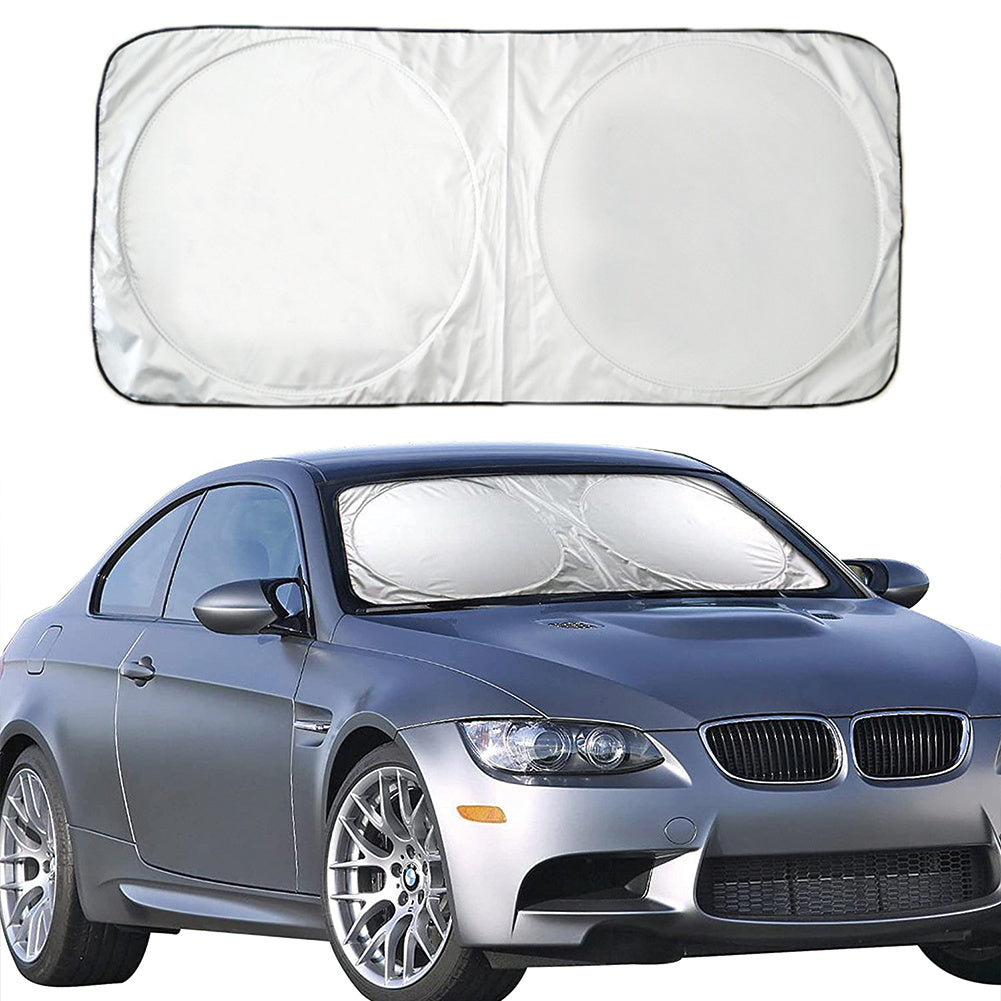 Upgrade Your Car with a Stylish Window Sunshade Cover - UV Protection & Folding Auto Curtains