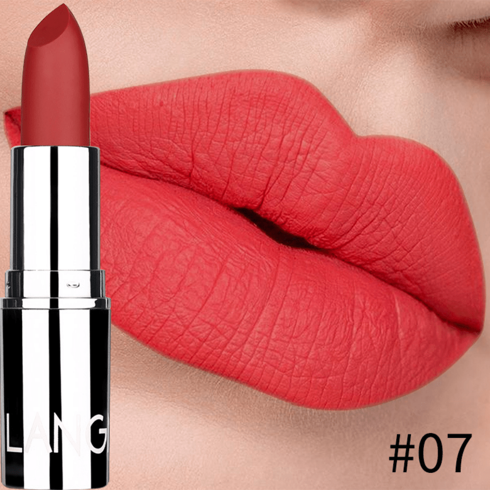 8 colors Moisturizing Matte Lipstick - Waterproof, Velvet Finish, Non-Stick Cup, Long-Lasting Makeup