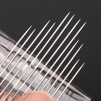 12pcs Hand Sewing Needles with Storage Box - Perfect for Apparel DIY and Threading!