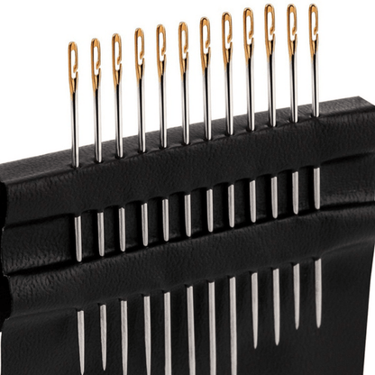 12pcs Hand Sewing Needles with Storage Box - Perfect for Apparel DIY and Threading!