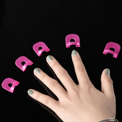 26 Pcs U-Curve Nail Protectors - Spill-Proof Nail Art Tools for 10 Sizes - Perfect for Nail Polish!