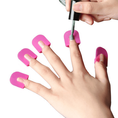 26 Pcs U-Curve Nail Protectors - Spill-Proof Nail Art Tools for 10 Sizes - Perfect for Nail Polish!