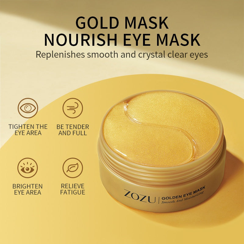 60pcs Moisturizing and Lifting Eye Masks for Reducing Aging, Dark Circles, and Wrinkles - Avocado and Golden Eye Patches for Firming and Tightening Under Eye Skin