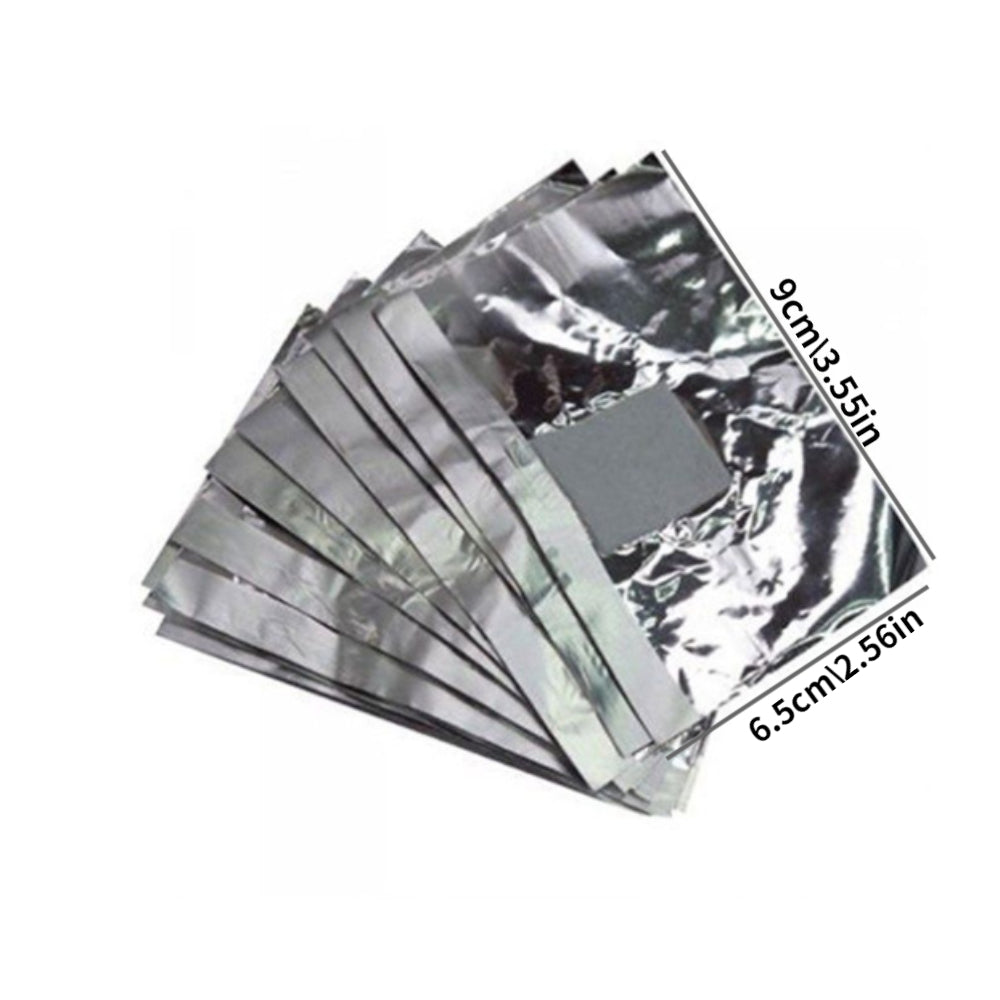 100 pcs Aluminum Foil Nail Wraps for Soak Off Acrylic Gel Polish Removal and Manicure Cleaning - Easy and Effective Makeup Tool